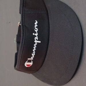 NWT Vintage 1994 Champion visor - black embroidered champion across front